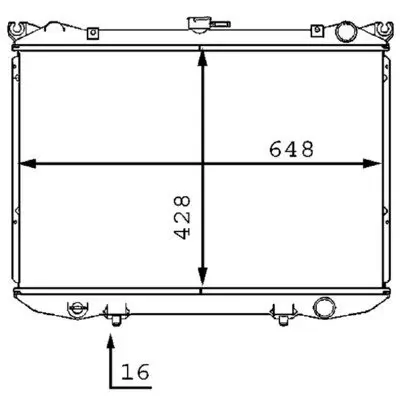 Kühler, Motorkühlung MAHLE CR 187 000S Bild Kühler, Motorkühlung MAHLE CR 187 000S