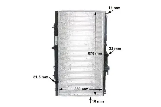 Kühler, Motorkühlung MAHLE CR 202 000S Bild Kühler, Motorkühlung MAHLE CR 202 000S