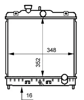 Kühler, Motorkühlung MAHLE CR 194 000S