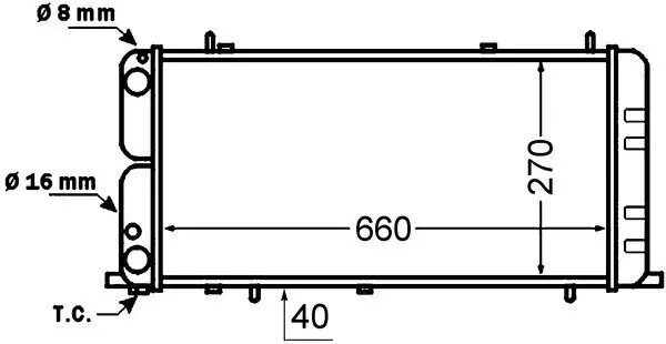 Kühler, Motorkühlung MAHLE CR 140 000S