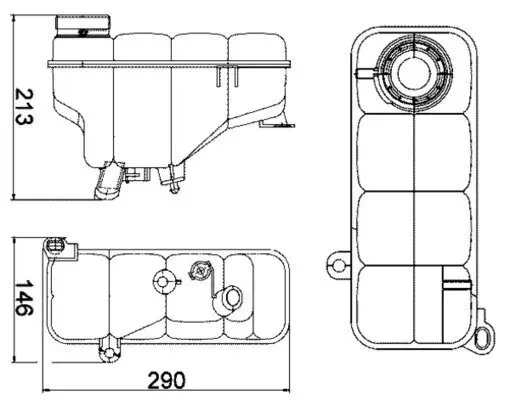 Ausgleichsbehälter, Kühlmittel MAHLE CRT 5 000S Bild Ausgleichsbehälter, Kühlmittel MAHLE CRT 5 000S