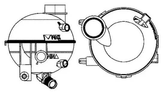 Ausgleichsbehälter, Kühlmittel MAHLE CRT 18 000S Bild Ausgleichsbehälter, Kühlmittel MAHLE CRT 18 000S