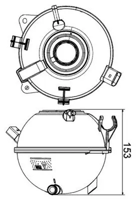 Ausgleichsbehälter, Kühlmittel MAHLE CRT 19 000S