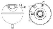 Ausgleichsbehälter, Kühlmittel MAHLE CRT 23 000S