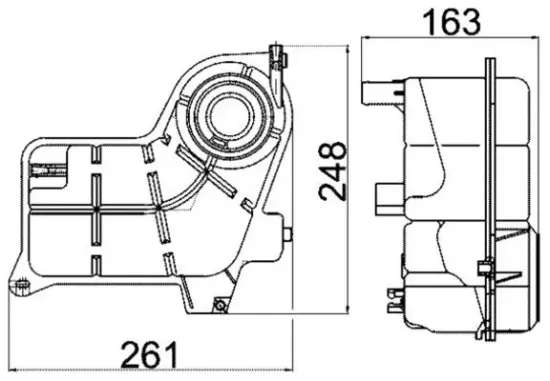 Ausgleichsbehälter, Kühlmittel MAHLE CRT 24 000S Bild Ausgleichsbehälter, Kühlmittel MAHLE CRT 24 000S