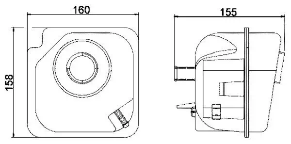 Ausgleichsbehälter, Kühlmittel MAHLE CRT 28 000S