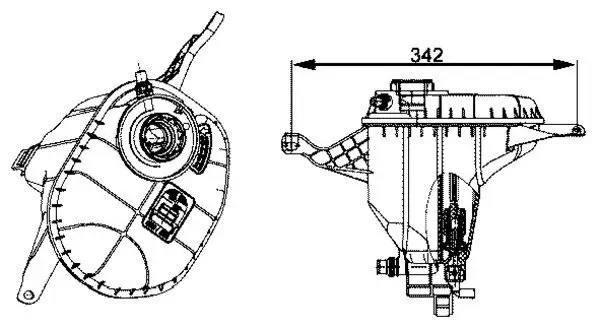 Ausgleichsbehälter, Kühlmittel MAHLE CRT 29 001S