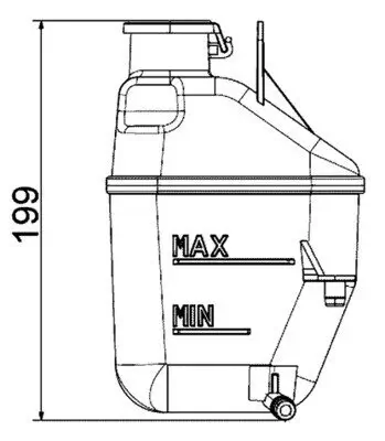 Ausgleichsbehälter, Kühlmittel MAHLE CRT 88 001S