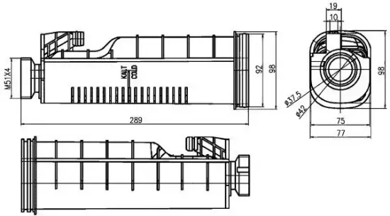 Ausgleichsbehälter, Kühlmittel MAHLE CRT 114 000S Bild Ausgleichsbehälter, Kühlmittel MAHLE CRT 114 000S