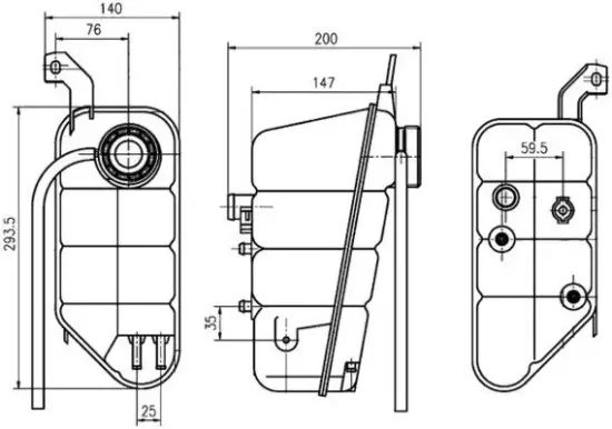 Ausgleichsbehälter, Kühlmittel MAHLE CRT 118 000S Bild Ausgleichsbehälter, Kühlmittel MAHLE CRT 118 000S