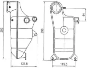 Ausgleichsbehälter, Kühlmittel MAHLE CRT 119 000S