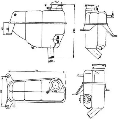 Ausgleichsbehälter, Kühlmittel MAHLE CRT 121 000S