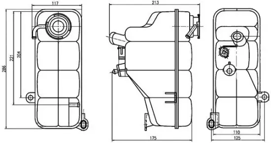 Ausgleichsbehälter, Kühlmittel MAHLE CRT 123 000S Bild Ausgleichsbehälter, Kühlmittel MAHLE CRT 123 000S