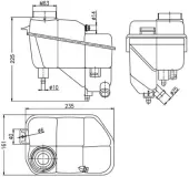 Ausgleichsbehälter, Kühlmittel MAHLE CRT 202 000S