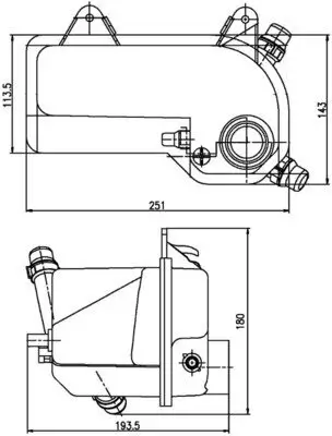 Ausgleichsbehälter, Kühlmittel MAHLE CRT 204 000S