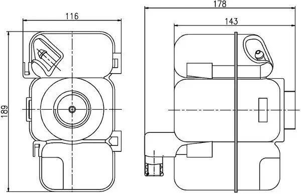 Ausgleichsbehälter, Kühlmittel MAHLE CRT 206 000S