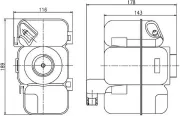 Ausgleichsbehälter, Kühlmittel MAHLE CRT 206 000S