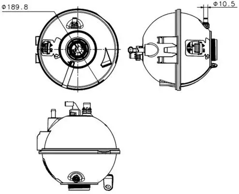 Ausgleichsbehälter, Kühlmittel MAHLE CRT 223 000S Bild Ausgleichsbehälter, Kühlmittel MAHLE CRT 223 000S