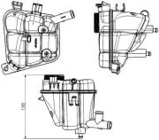 Ausgleichsbehälter, Kühlmittel MAHLE CRT 231 000S