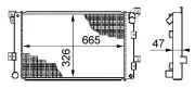 Kühler, Motorkühlung MAHLE CR 205 000S