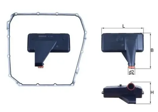 Hydraulikfilter, Automatikgetriebe MAHLE HX 185D Bild Hydraulikfilter, Automatikgetriebe MAHLE HX 185D