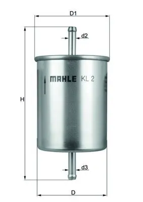 Kraftstofffilter MAHLE KL 2