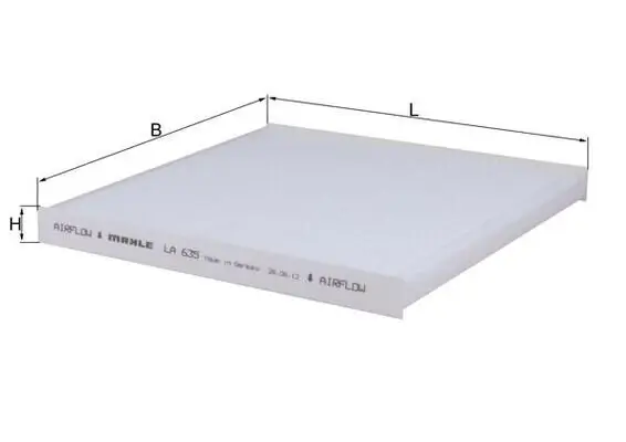 Filter, Innenraumluft MAHLE LA 635