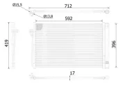 Kondensator, Klimaanlage MAHLE AC 344 000S