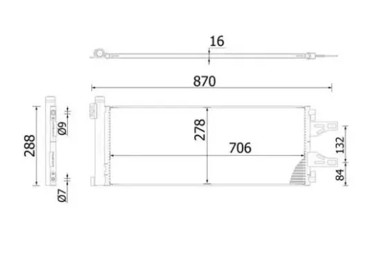 Kondensator, Klimaanlage MAHLE AC 368 000S Bild Kondensator, Klimaanlage MAHLE AC 368 000S