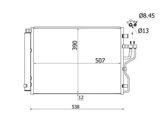 Kondensator, Klimaanlage MAHLE AC 768 000S