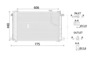 Kondensator, Klimaanlage MAHLE AC 786 000S