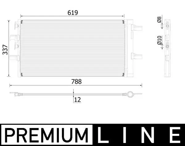 Kondensator, Klimaanlage MAHLE AC 894 000P Bild Kondensator, Klimaanlage MAHLE AC 894 000P