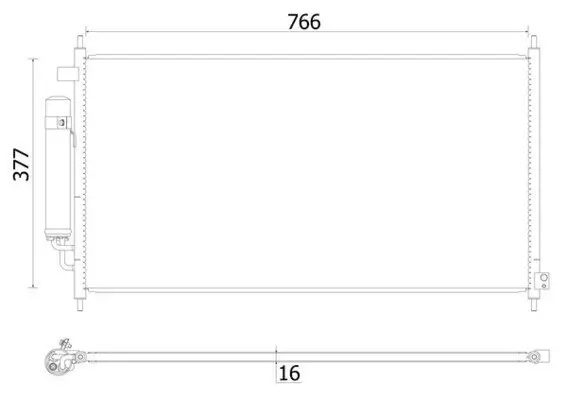 Kondensator, Klimaanlage MAHLE AC 928 000S
