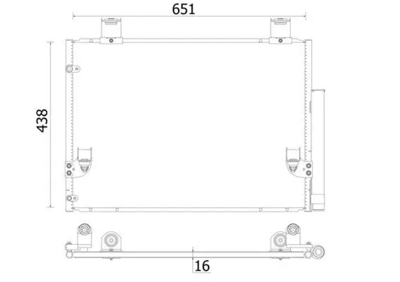 Kondensator, Klimaanlage MAHLE AC 929 000S