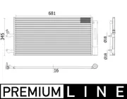 Kondensator, Klimaanlage MAHLE AC 942 000P