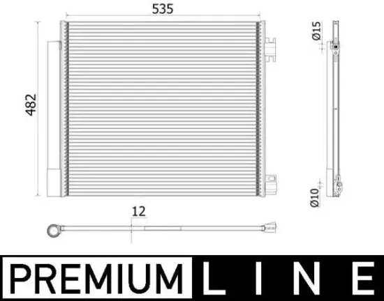 Kondensator, Klimaanlage MAHLE AC 944 000P Bild Kondensator, Klimaanlage MAHLE AC 944 000P