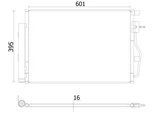 Kondensator, Klimaanlage MAHLE AC 958 000S