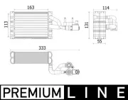 Verdampfer, Klimaanlage MAHLE AE 162 000P