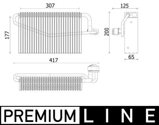 Verdampfer, Klimaanlage MAHLE AE 163 000P Bild Verdampfer, Klimaanlage MAHLE AE 163 000P