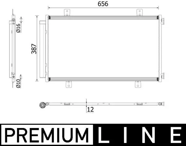 Kondensator, Klimaanlage MAHLE AC 70 000P