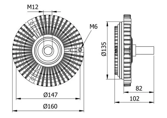 Kupplung, Kühlerlüfter MAHLE CFC 29 000S