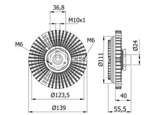 Kupplung, Kühlerlüfter MAHLE CFC 46 000S Bild Kupplung, Kühlerlüfter MAHLE CFC 46 000S