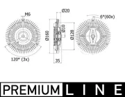Kupplung, Kühlerlüfter MAHLE CFC 261 000P