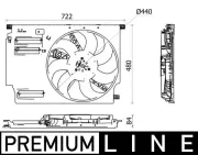 Lüfter, Motorkühlung MAHLE CFF 532 000P