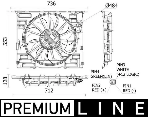 Lüfter, Motorkühlung MAHLE CFF 535 000P