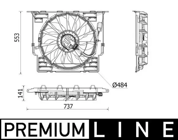 Lüfter, Motorkühlung MAHLE CFF 543 000P