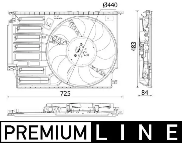 Lüfter, Motorkühlung MAHLE CFF 547 000P