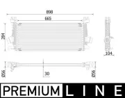 Ladeluftkühler MAHLE CI 515 000P