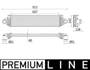 Ladeluftkühler MAHLE CI 551 000P