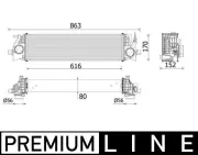 Ladeluftkühler MAHLE CI 554 000P